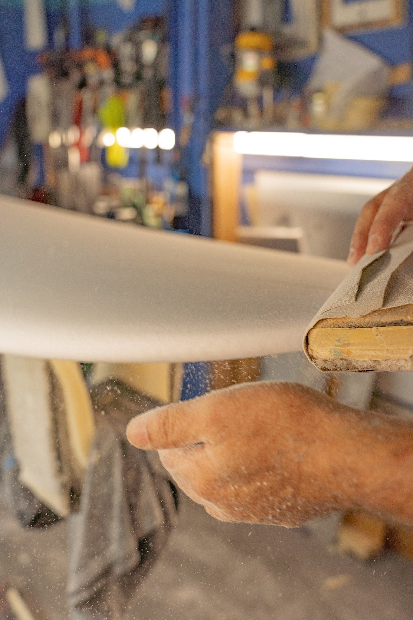 Board Building FULL EXPERIENCE: Hand Shaping Class 200 + Poly or Carbon Laminating 100