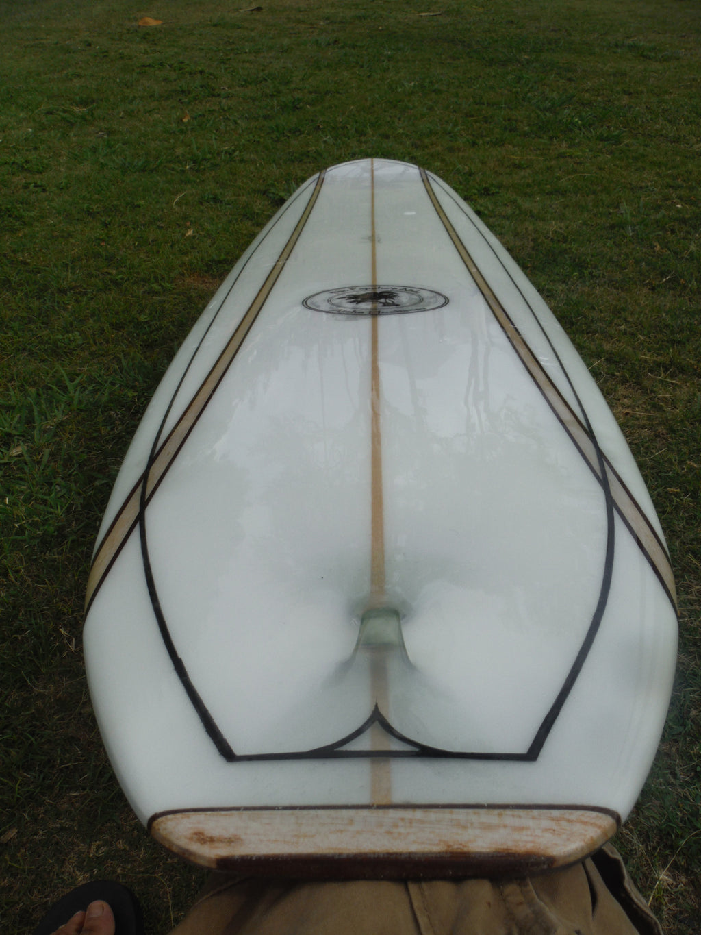 Poly laminating clear or colored surfboards